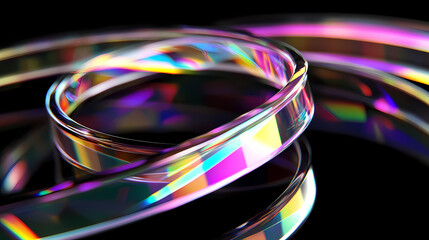 Wall Mural - abstract refraction distortion