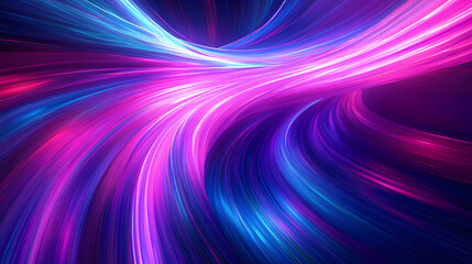 Wall Mural - flowing lines of vibrant light swirl in a dynamic pattern, creating a surreal visual experience in a