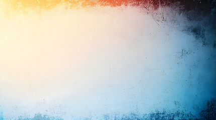 Poster - Abstract Blurred Background With Soft Gradient Of Blue Orange And White With Dreamy Bokeh And Subtle Sparkle Effect