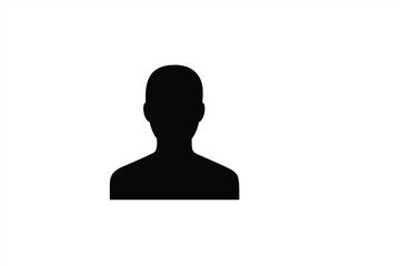 Wall Mural - silhouette of a person against a plain background in vector art