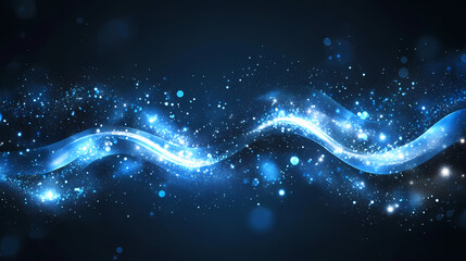 Wall Mural - black azure cobalt blue