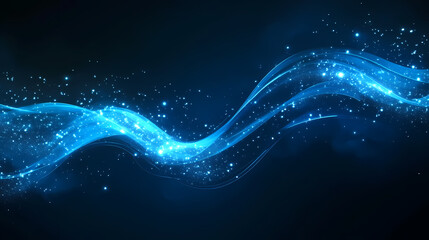 Wall Mural - black dark azure sapphire