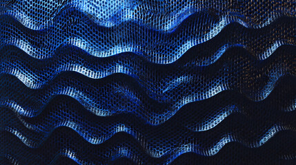 Wall Mural - black dark azure sapphire