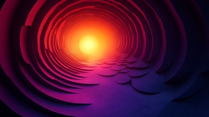 Wall Mural - Colorful Sunset Waves Digital Painting high resolution hd design