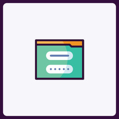 Poster - File transfer icon symbolizing data exchange with streamlined design