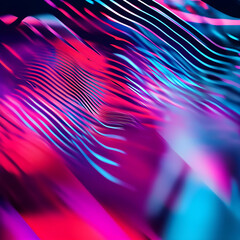 Poster - Abstract background with glowing neon lines creating a futuristic and dynamic design