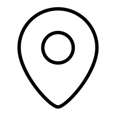 Poster - Finding Your Way Home A Simple Yet Elegant Location Pin Icon With Clean Lines And Minimalist Design