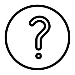 Poster - A Simple Question Mark Inside A Bold Circle Evokes Curiosity And Invites Contemplation, With Clean Line Art And High Contrast
