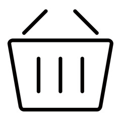 Poster - A Simple Shopping Basket Icon, Ready For Online Purchases, Showcasing Clean Lines And Minimalist Design With A Focus On Ease Of Use