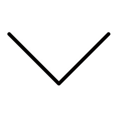 Poster - A Simple Downward Arrow Pointing Towards Unseen Possibilities, A Minimalist Design With Bold Black Lines On A Pure White Background
