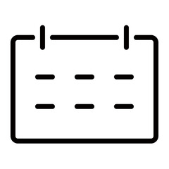 Poster - Planning Your Year Ahead A Simple Calendar Design With Bold Lines And Clean Aesthetic