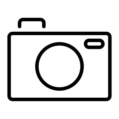 Poster - A Simple Black Line Drawing Of A Classic Camera, Capturing The Essence Of Photographys Timeless Appeal With Bold Outlines And Clean Minimalist Style