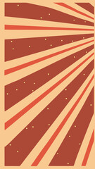 Poster - an abstract vector illustration of a retro sunburst pattern with radial lines and dots