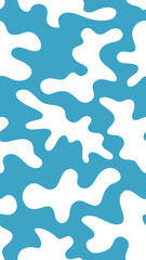 Poster - an abstract background design in shades of blue and white, with an organic and flowing pattern. The design is visually striking and dynamic, vector illustration