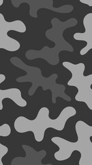 Aufkleber - camouflage pattern in shades of gray, seamless and abstract design suitable for various applications, vector illustration