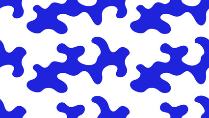 Poster - abstract blue irregular shape pattern, vector illustration