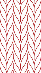 Poster - red leaf pattern design on a white surface vector illustration