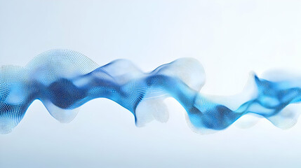 Poster - Abstract Blue Fluid Shape With Dynamic Motion On White Background