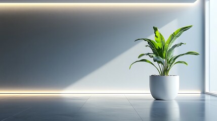 Poster - Modern Minimalist Interior Plant Image