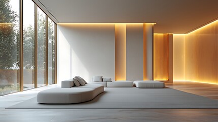 Poster - Modern Minimalist Living Room Interior Design