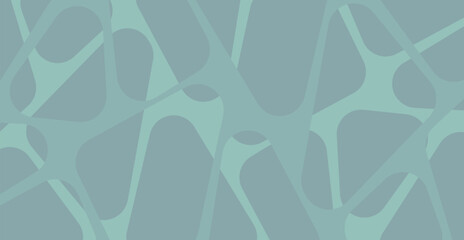 Leinwandbilder - Abstract geometric pattern background. Organic shapes in shades of blue and teal. The soft color palette adds a calming and sophisticated aesthetic.