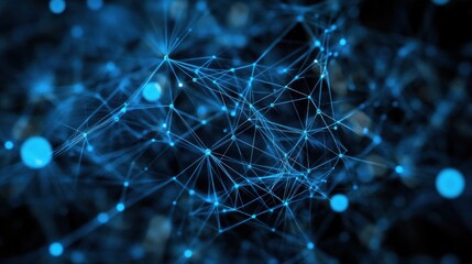 Poster - Abstract Network Connection: Digital Nodes and Lines