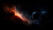 © budiyono - Dark Planet Cosmic Nebula Space Background