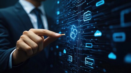 Aufkleber - Cloud Computing: Digital Transformation and Innovation