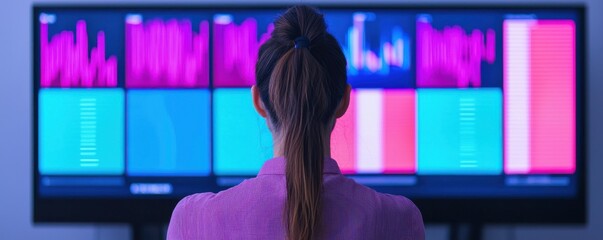 Poster - Data analysis workshop office space digital presentation modern environment professional viewpoint technology insights
