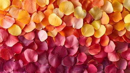 Poster - Vibrant Flower Petals Gradient Texture Background