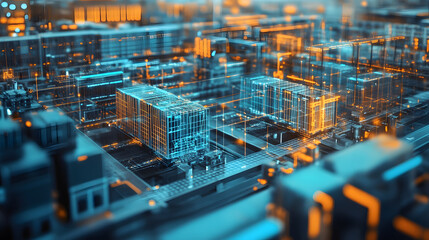 Poster - Robotic automation revolutionizes advanced logistics hub ai supply chain management futuristic perspective technology integration