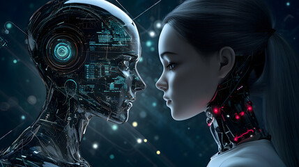 Poster - Robots revolutionizing wealth management futuristic robotics solutions for predictive financial strategies