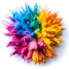 Poster - A colorful explosion of vibrant powder creating a radiant display