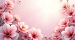 © Crow Studios - hello february, dreams of pink floral greeting card