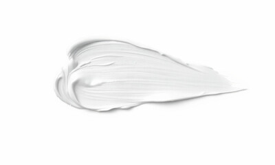 Poster - Creamy white texture with smooth, flowing appearance, ideal for backgrounds or product displays. Perfect for beauty, skincare, or artistic compositions
