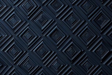 Poster - Geometric Diamond Pattern: A textured surface with repeated diamond and circular shapes