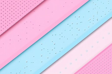 Poster - pastel planes intersect with raindrop textures creating a visually appealing backdrop