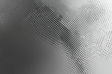Poster - Abstract monochrome halftone pattern with dot matrix texture Seamless gradient effect