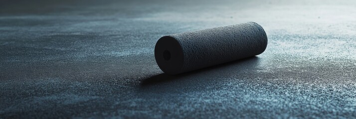 Aufkleber - Single fitness roller on a flat surface emphasizes minimalist design for effective workout space