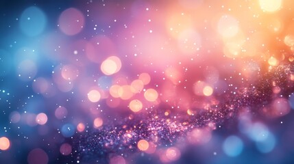 Wall Mural - An abstract image featuring bokeh lights in beautiful colors