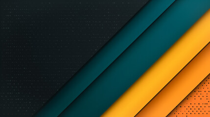 Poster - Abstract Layered Geometric Wallpaper: A dynamic composition featuring diagonal layers of various colors, textures, and gradients. This modern design creates a sense of depth and visual interest.