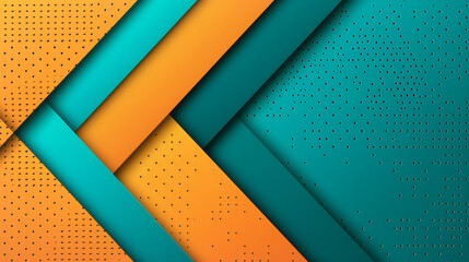Poster - dynamic geometric abstraction: this vibrant geometric composition showcases an interplay of shapes a