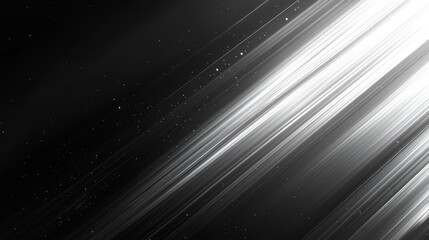 Wall Mural - diagonal white beams of light against a dark black background