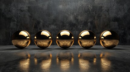 Poster - Trio of stylish lamps illuminating a space with warm light creating a cozy atmosphere for self motivation