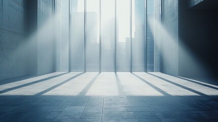 Poster - A bright room with natural light streaming through the window creating a warm and inviting atmosphere
