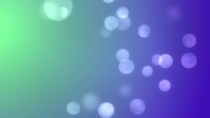 Abstract green-purple bokeh background, glowing lights, digital art, website design