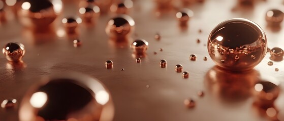 Poster - Captivating Spheres of Liquid   Shimmering Translucent Droplets in an Elegant Minimalist Composition Showcasing the Beauty and Complexity of Nature s Fluid Dynamics