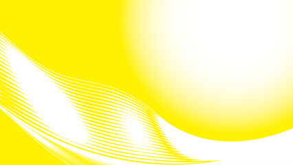 Wall Mural - abstract yellow and white color, modern design stripes background with curve lines. vector illustrat