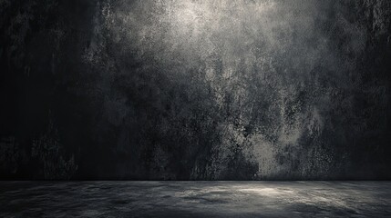 Poster - Dark gray textured background with moody lighting and shadow depth for dramatic product display