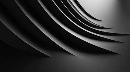 Aufkleber - Deep gray abstract background with sharp, high-contrast shadows for bold product photography